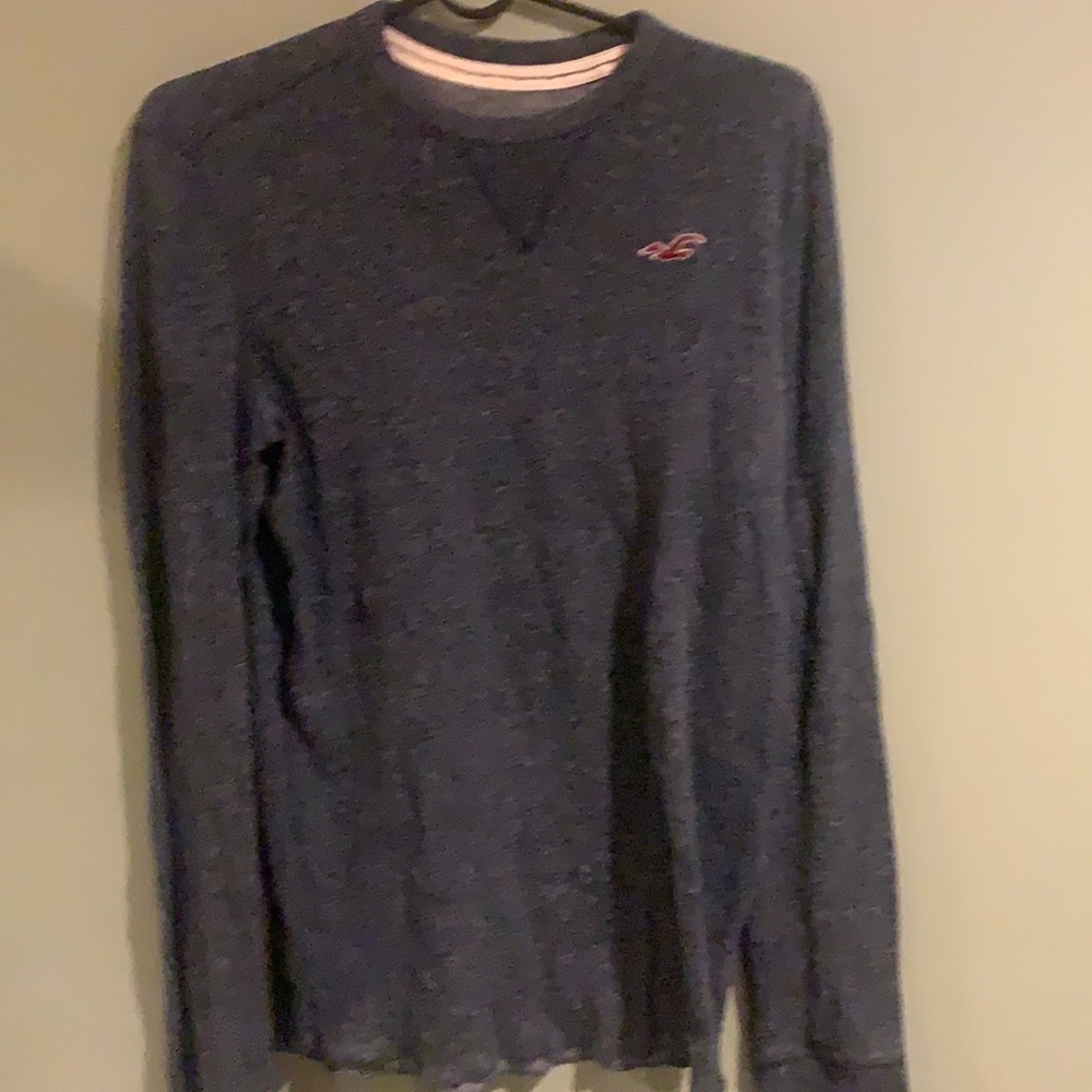 Hollister M medium MEN dark blue crew neck sweater California